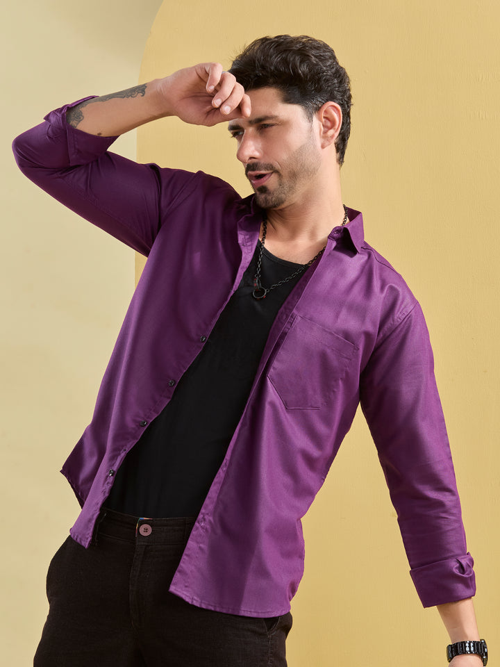 Purple Royal Twill Shirt