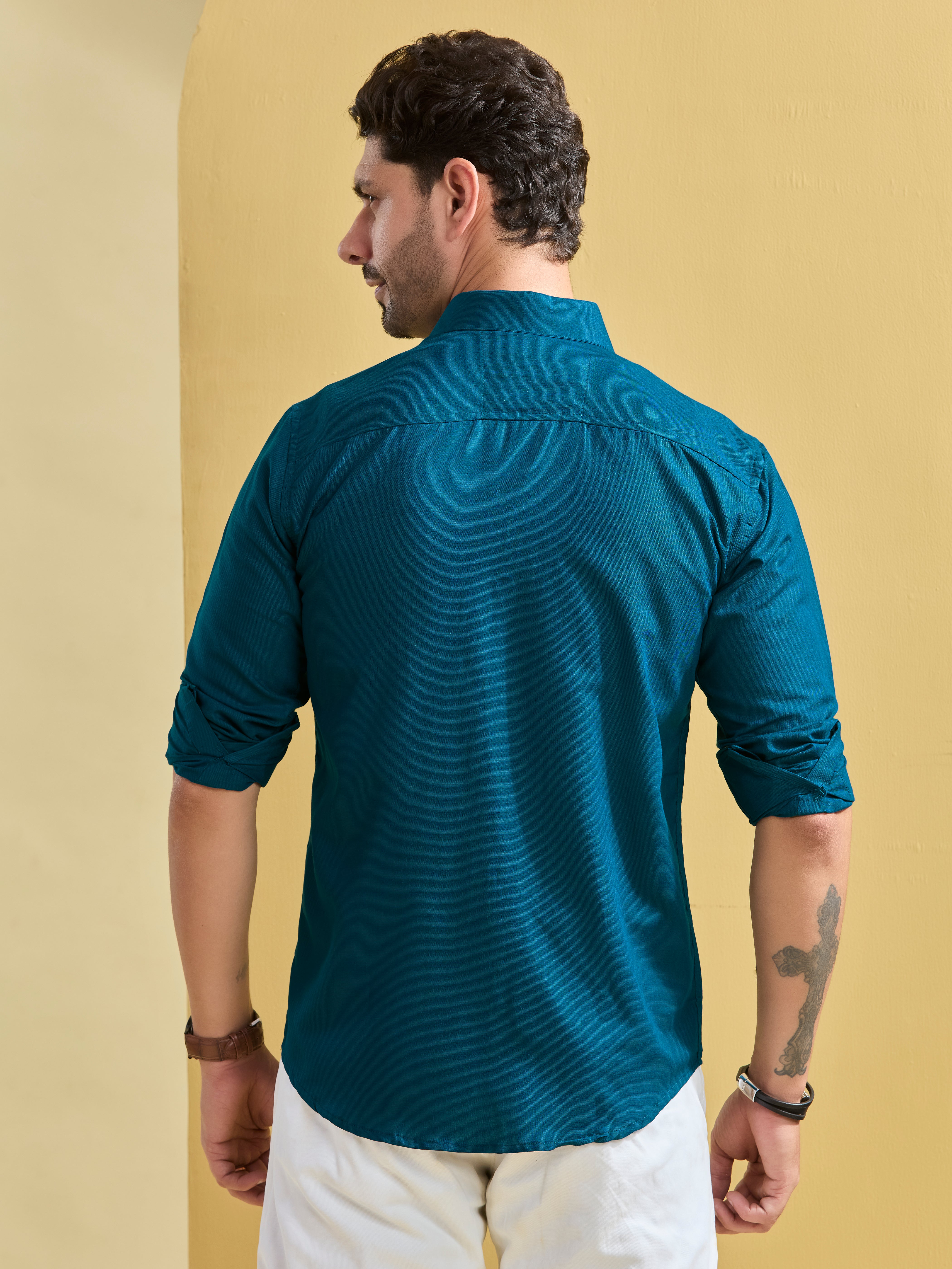 Peacock Blue Regal Twill Shirt