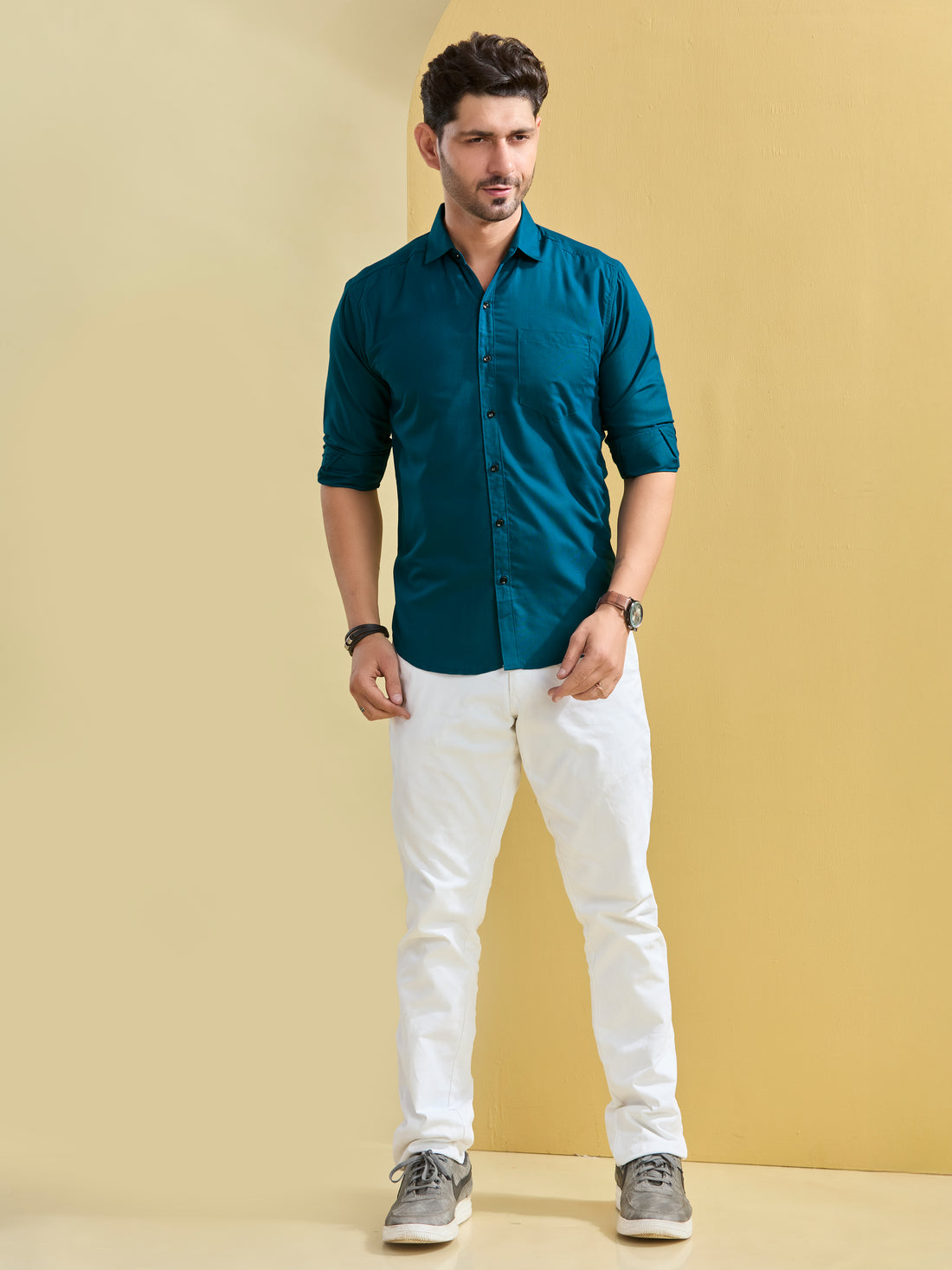 Peacock Blue Regal Twill Shirt