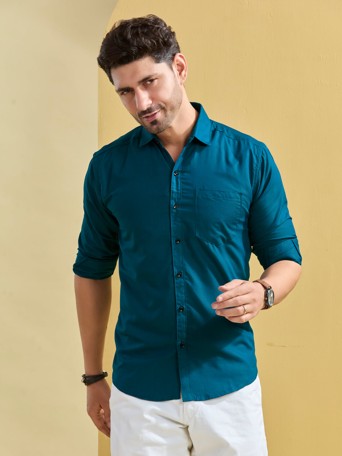 Peacock Blue Regal Twill Shirt