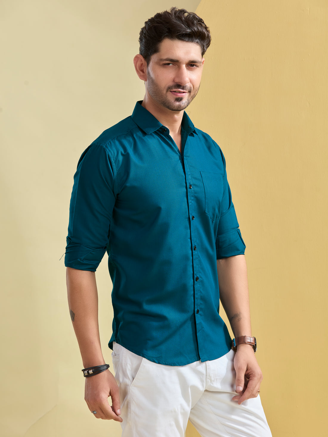 Peacock Blue Regal Twill Shirt