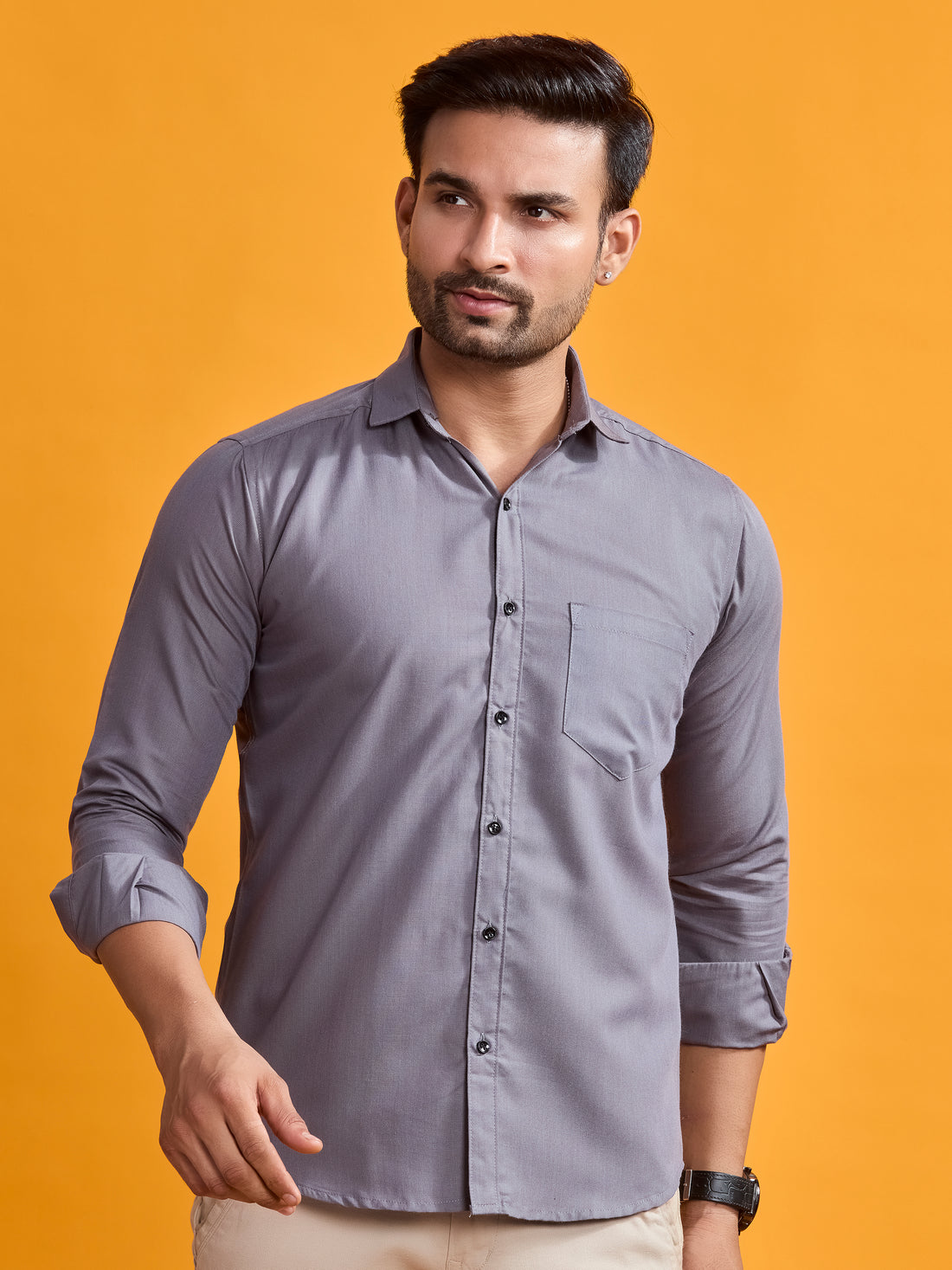 Dark Grey Sterling Twill Shirt