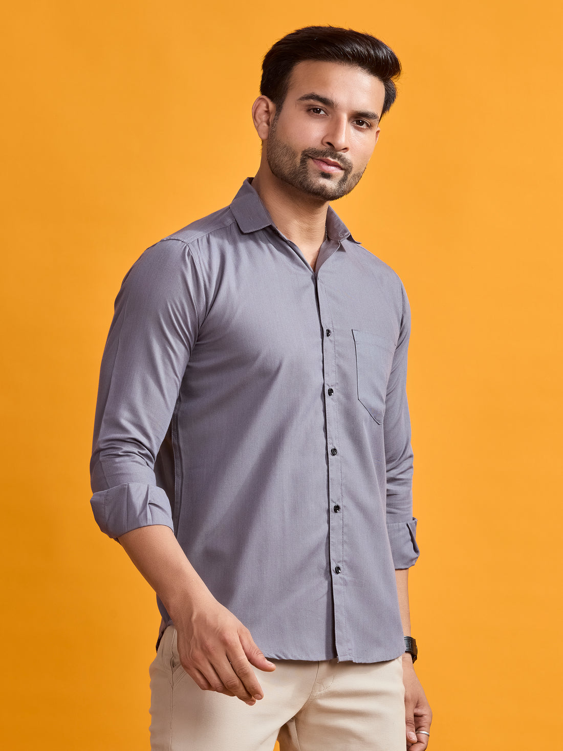 Dark Grey Sterling Twill Shirt
