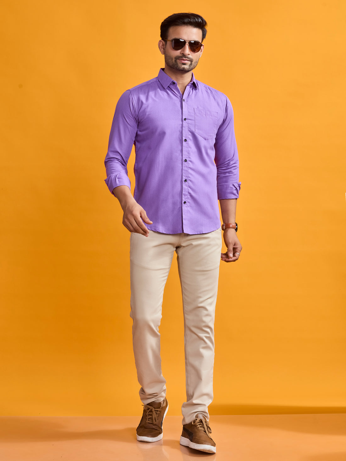 Violet Regal Satin Shirt