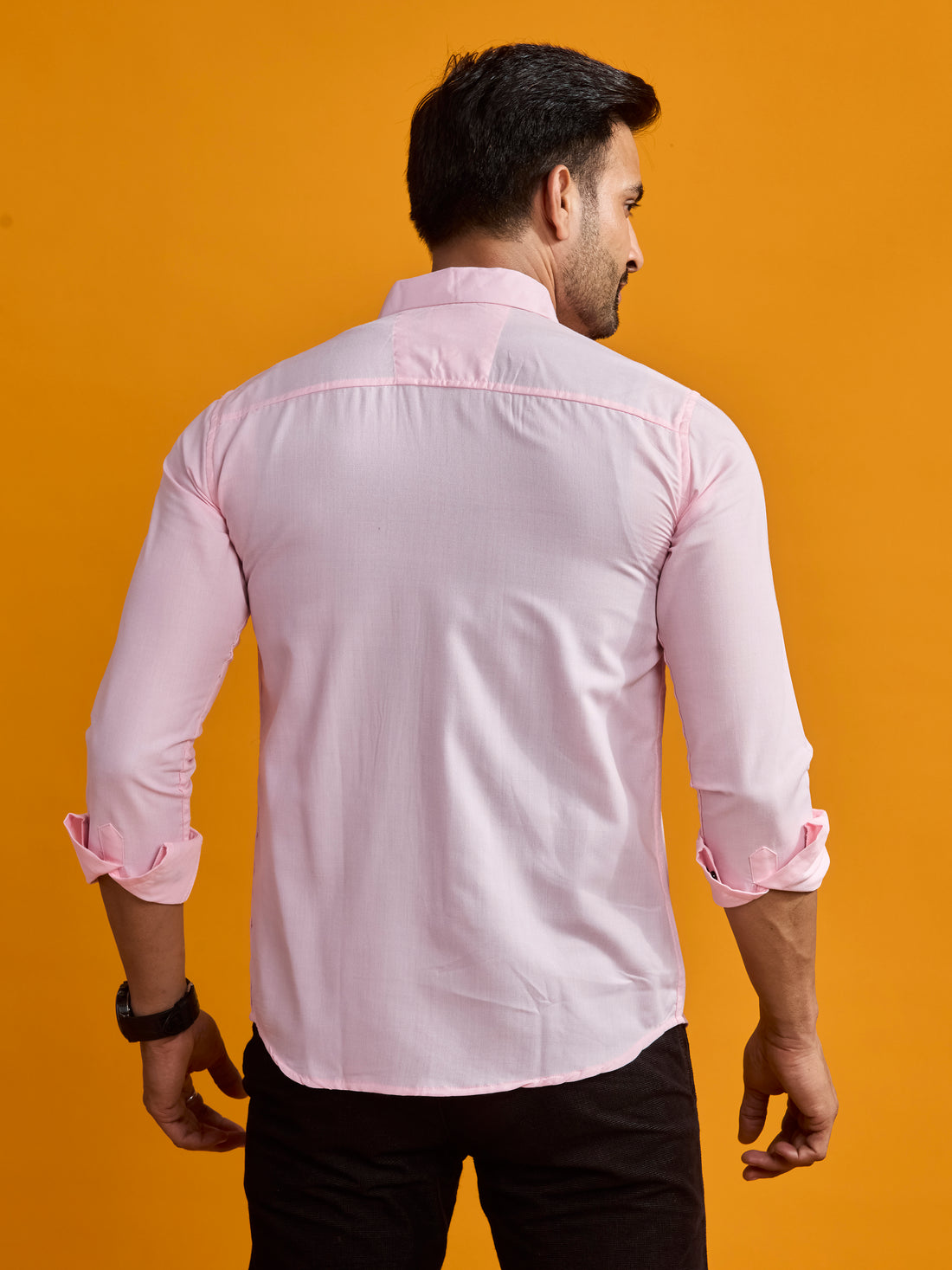 Pink Classic Satin Formal Shirt