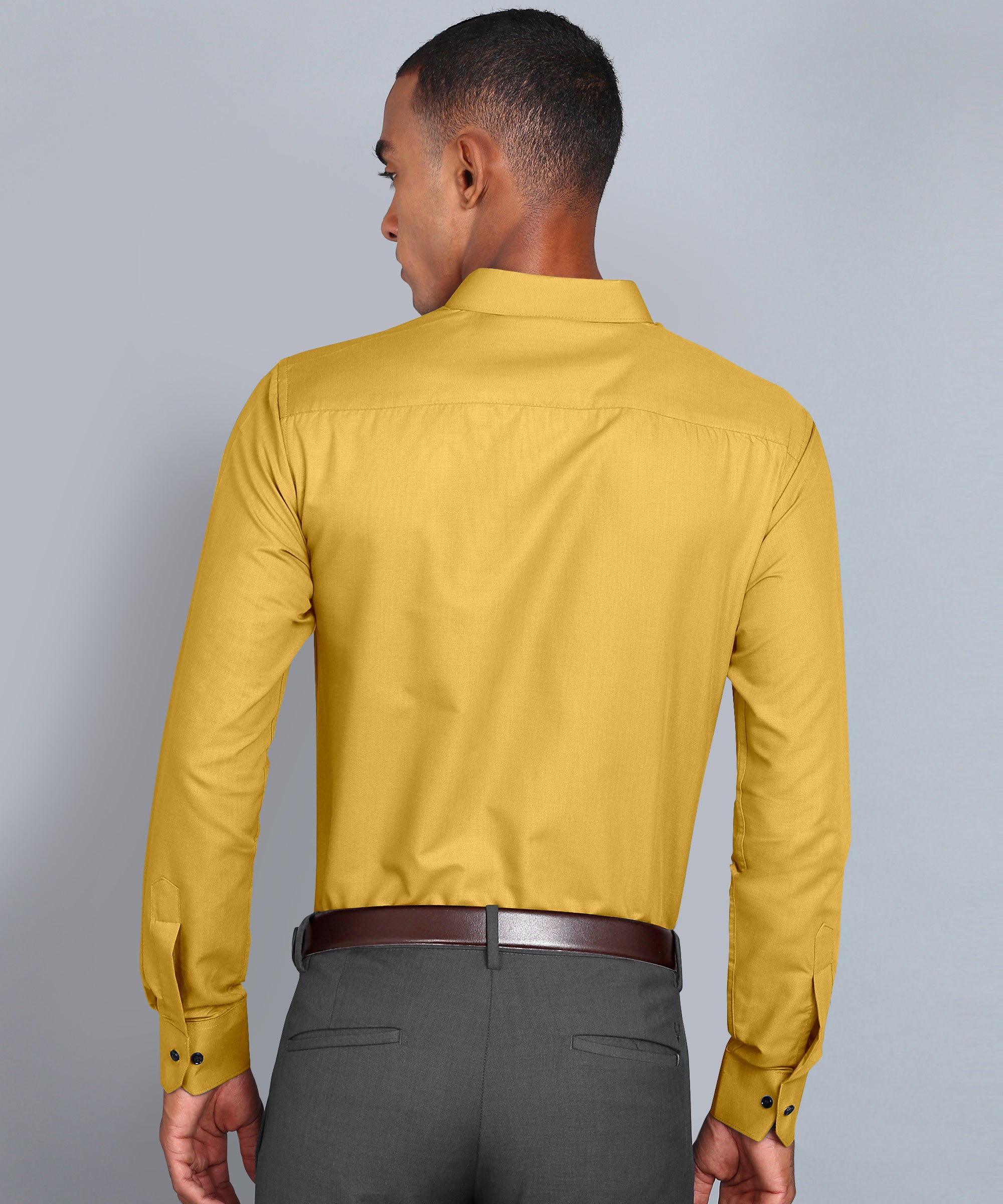 Yellow Luxe Cotton Twill Shirt