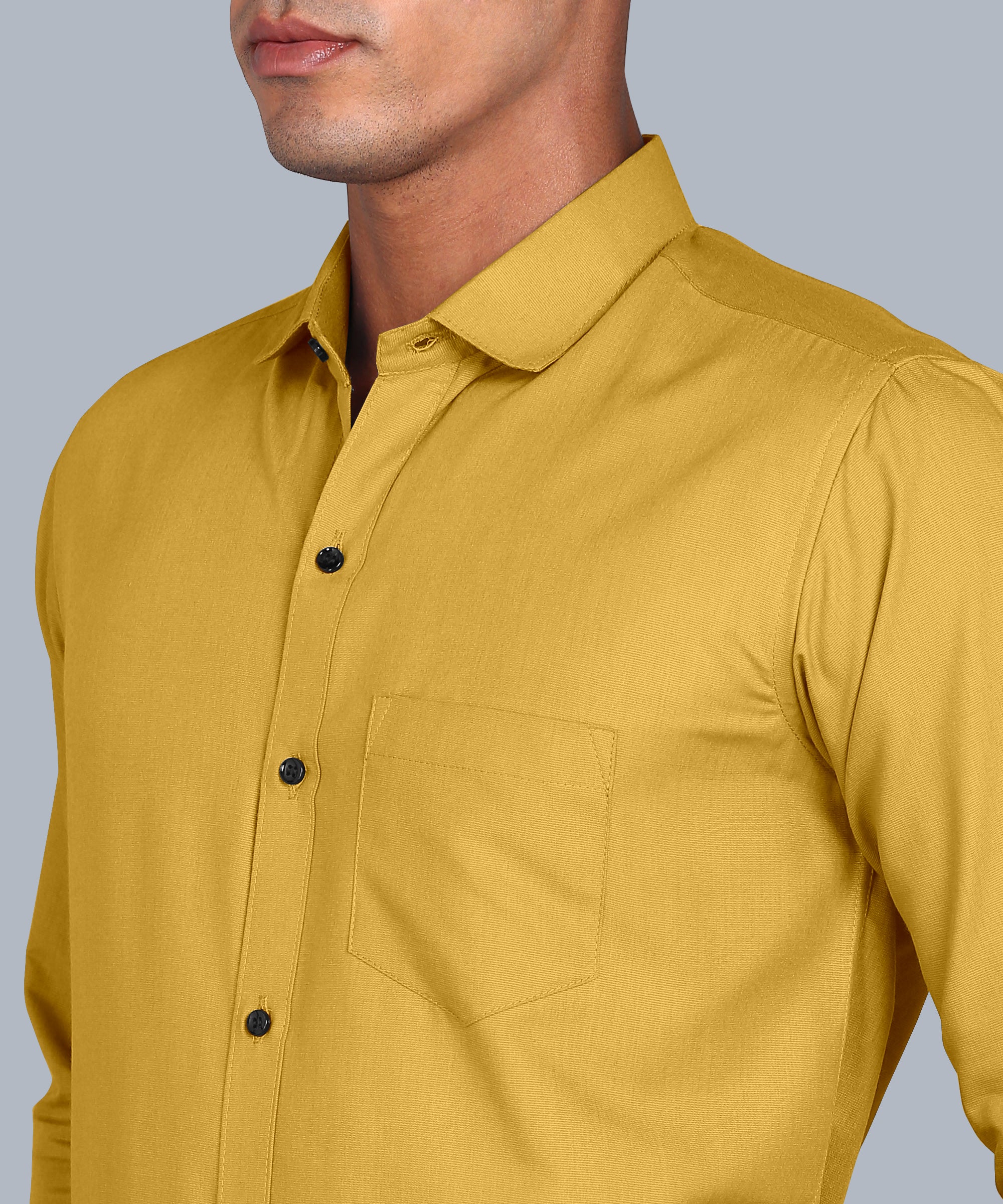 Yellow Luxe Cotton Twill Shirt