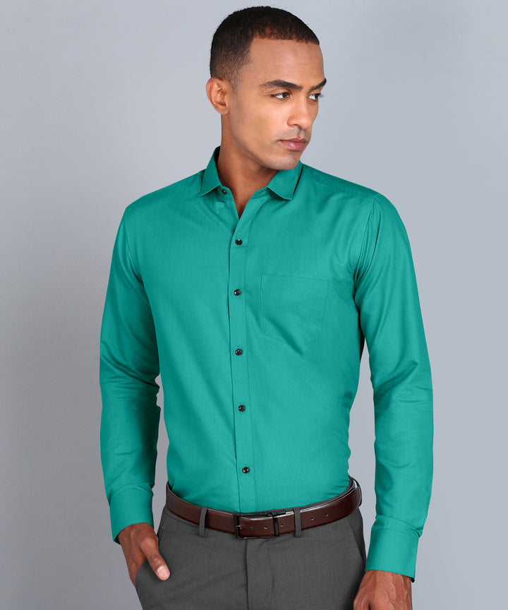 Sea Green Premium Cotton Shirt