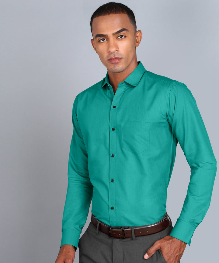 Sea Green Premium Cotton Shirt