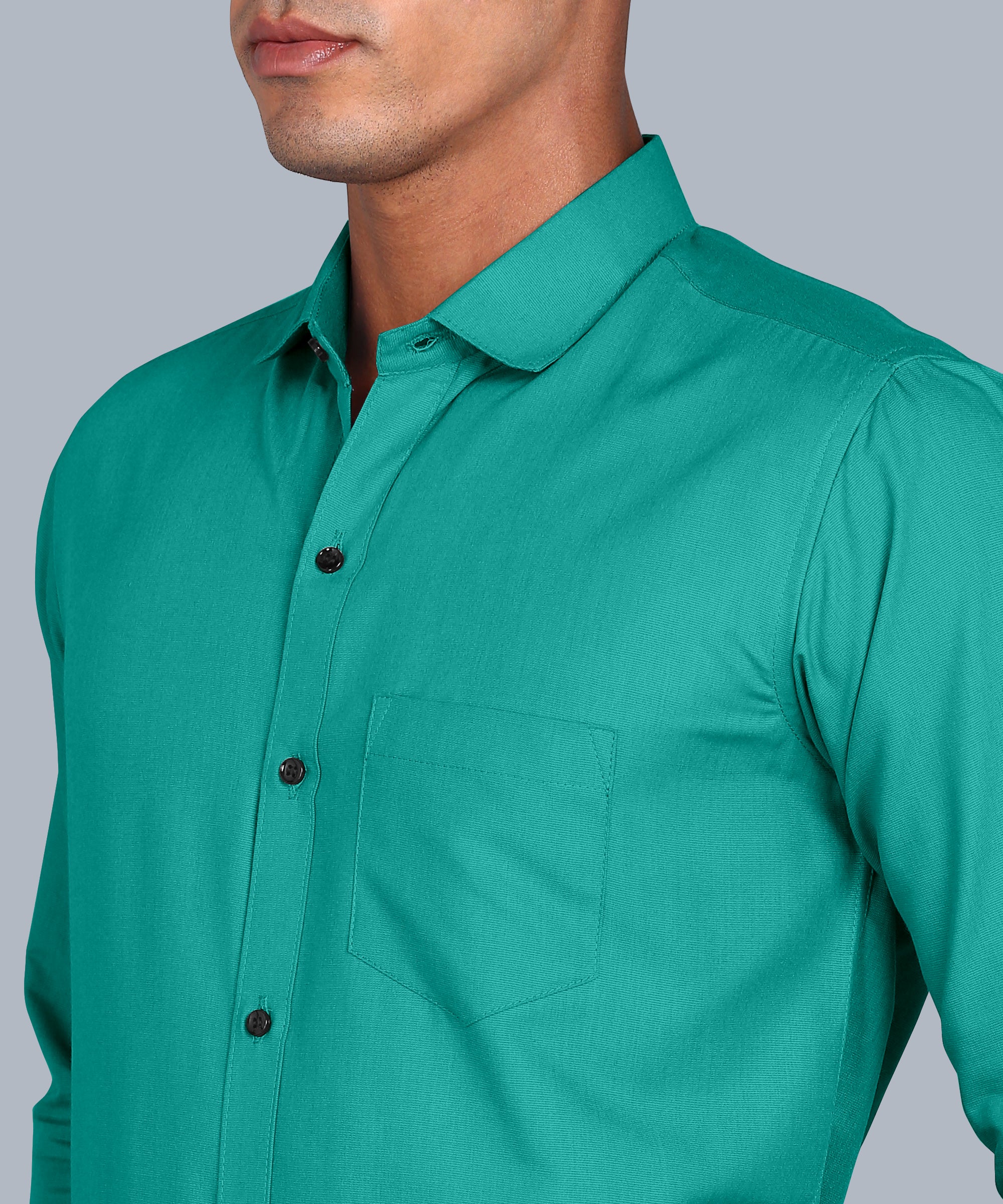 Sea Green Premium Cotton Shirt